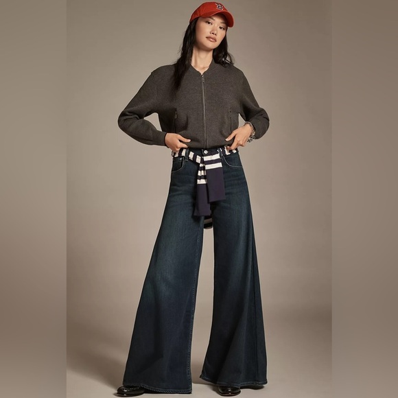 NWT! Citizens of Humanity Amari High-Rise Wide-Leg Jeans - Size 32 🏀 - Picture 1 of 8